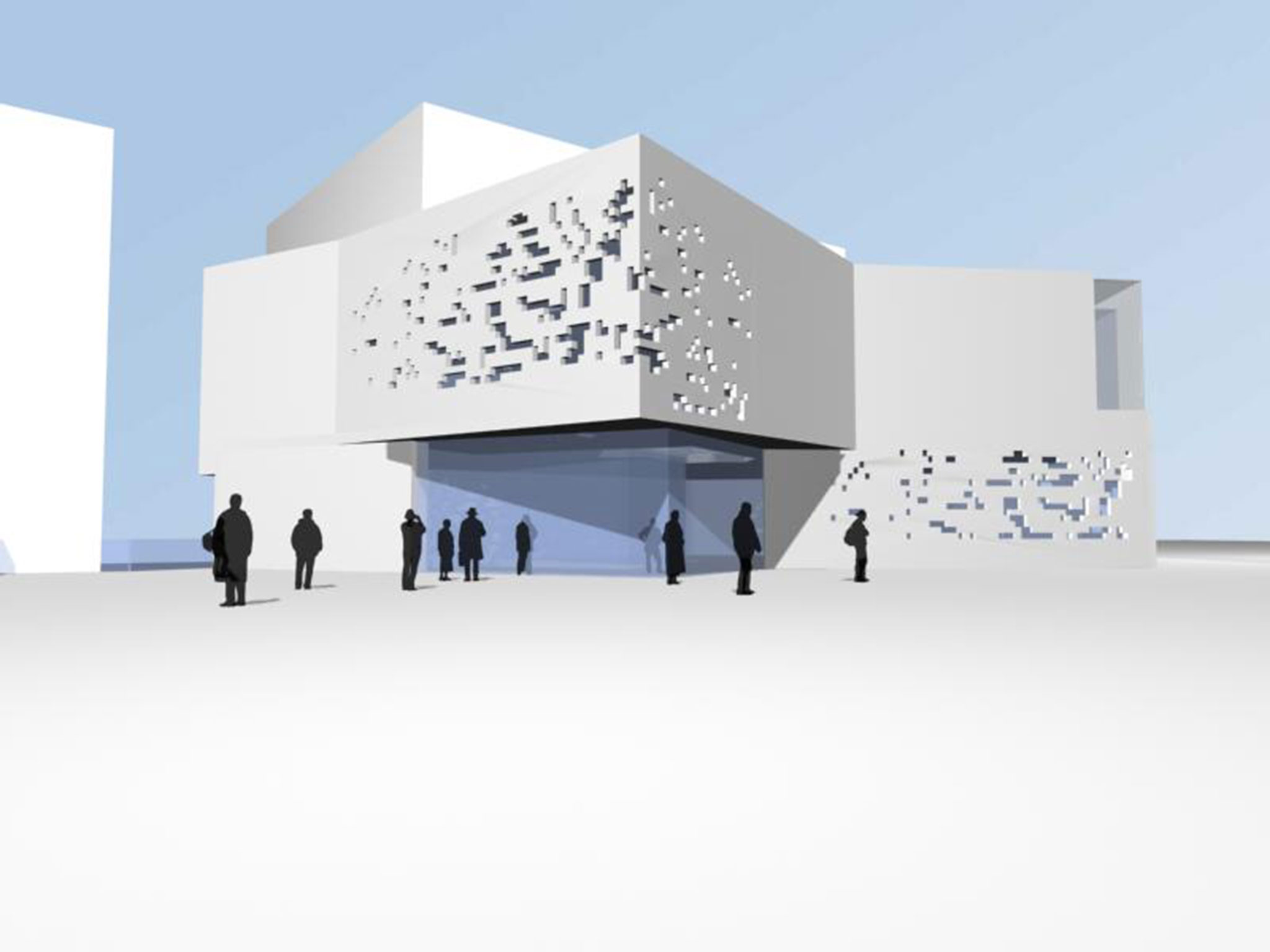 Projecte d'Arquitectura Biblioteca i Arxiu de Montmeló - edifici